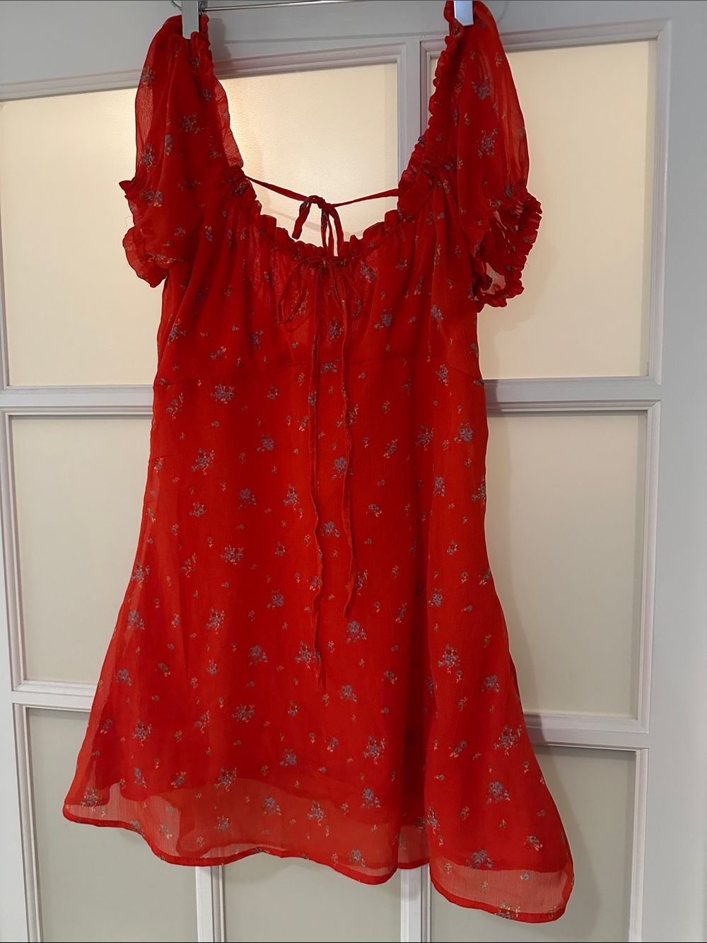 Urban Outfitters Puff Sleeve Mini Dress M